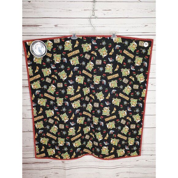 Home Sweet‎ Home Multi Print Black White 34 x 34 Handmade Quilt - Picture 2 of 11